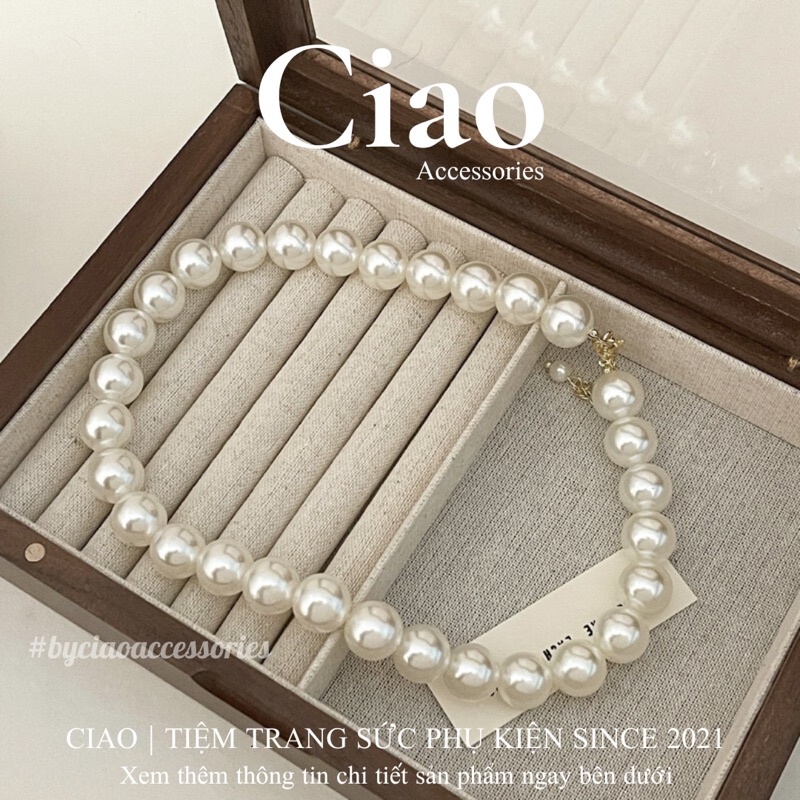 [SPECIAL] Dây chuyền/ Vòng cổ hạt trai nhân tạo thiết kế chuỗi đơn giản cổ điển Ciao accessories