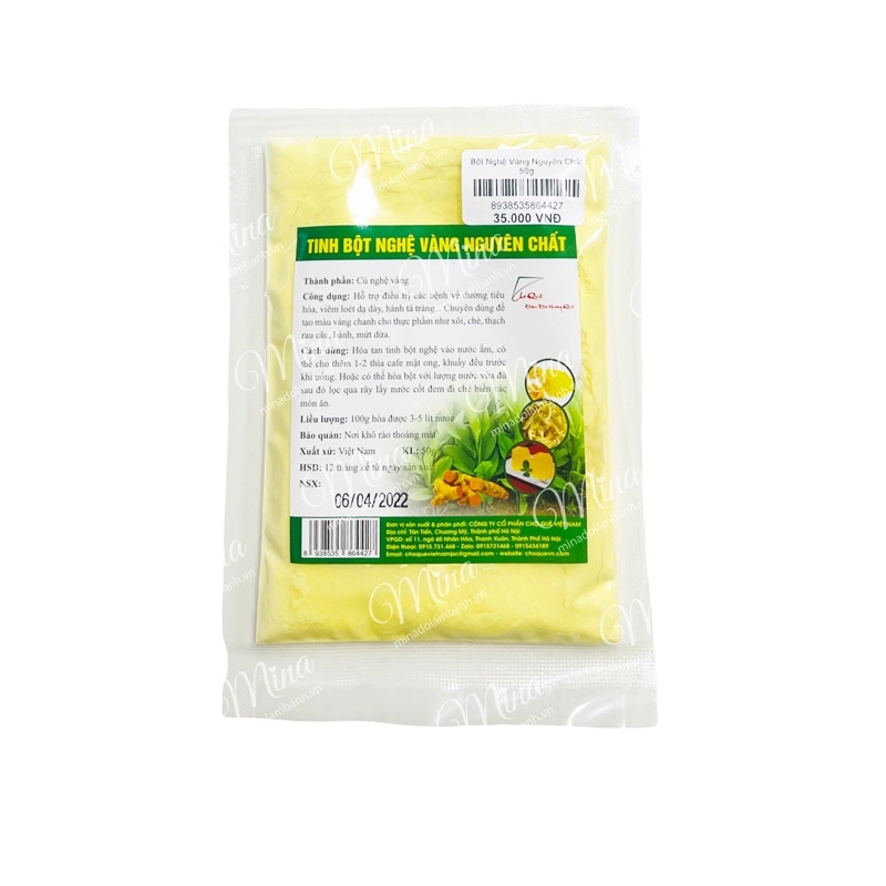 Tinh bột Nghệ Vàng nguyên chất 50g