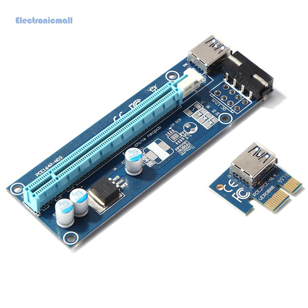 Bảng Mạch Chuyển Đổi Pci-E Btc 1x Sang 16x Riser 4pin | BigBuy360 - bigbuy360.vn