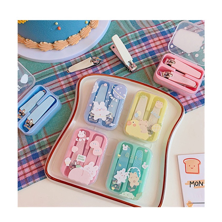 Bộ 2 Dụng Cụ Cắt Móng Tay Hộp Đựng Bentoy Milkjoy