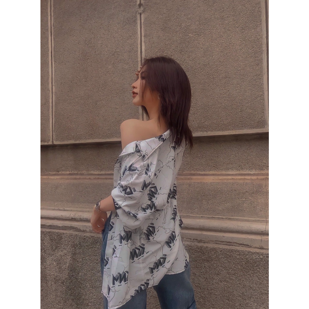 MENDE - Logo V2 Shirt Trắng- Áo sơ mi nam tay ngắn