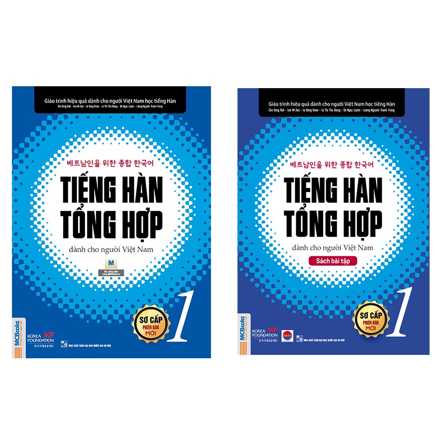 Sách - Trọn Bộ Giáo Trình Tiếng Hàn Tổng Hợp Sơ Cấp 1 (SGK + SBT) Tặng Sổ Tay từ vựng Tiếng Hàn + Sổ Tay Thực Hành