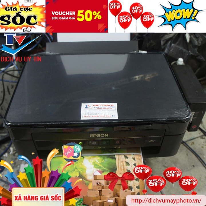 Máy in phun màu đa năng Epson L360 L385 L220