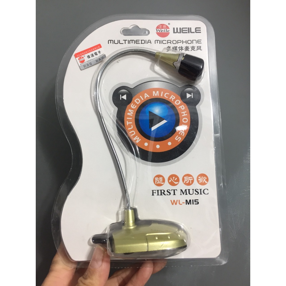 Micro thu âm / học online / voice chat để bàn cho máy tính Weile WL-M15
