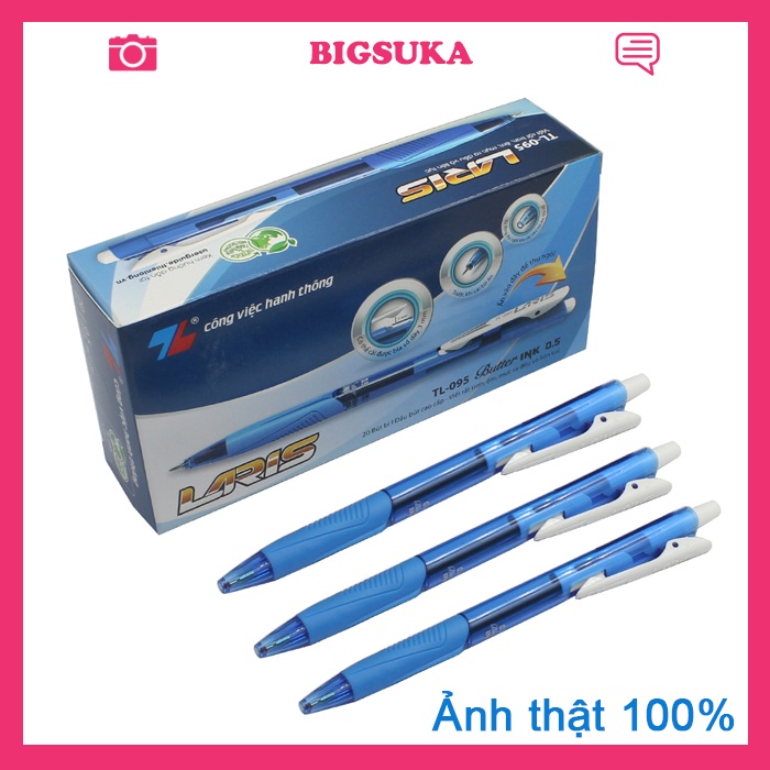 Bút bi Thiên Long 095  đầu bút 0.5mm, mẫu mã đẹp BIGSUKA