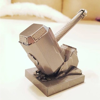 Mô Hình 3D Kim Loại Marvel Búa Mjolnir (chưa ráp)