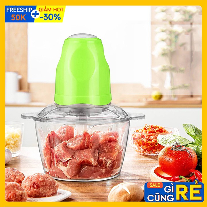 Máy Xay Thịt Cá, Xay Thực Phẩm Cối 2L 250W