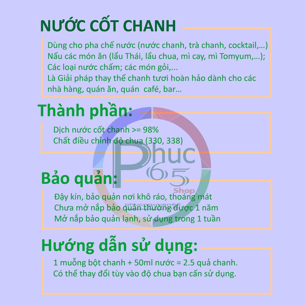 Nước Cốt Chanh Chavi - 1Lít - [NHÀ CUNG CẤP]