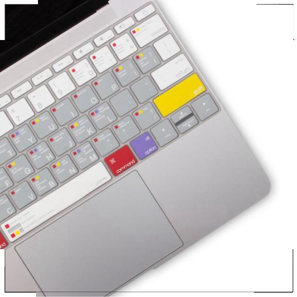 T-  Phủ Phím Macbook JCPal Bản Phím Tắt MacOS