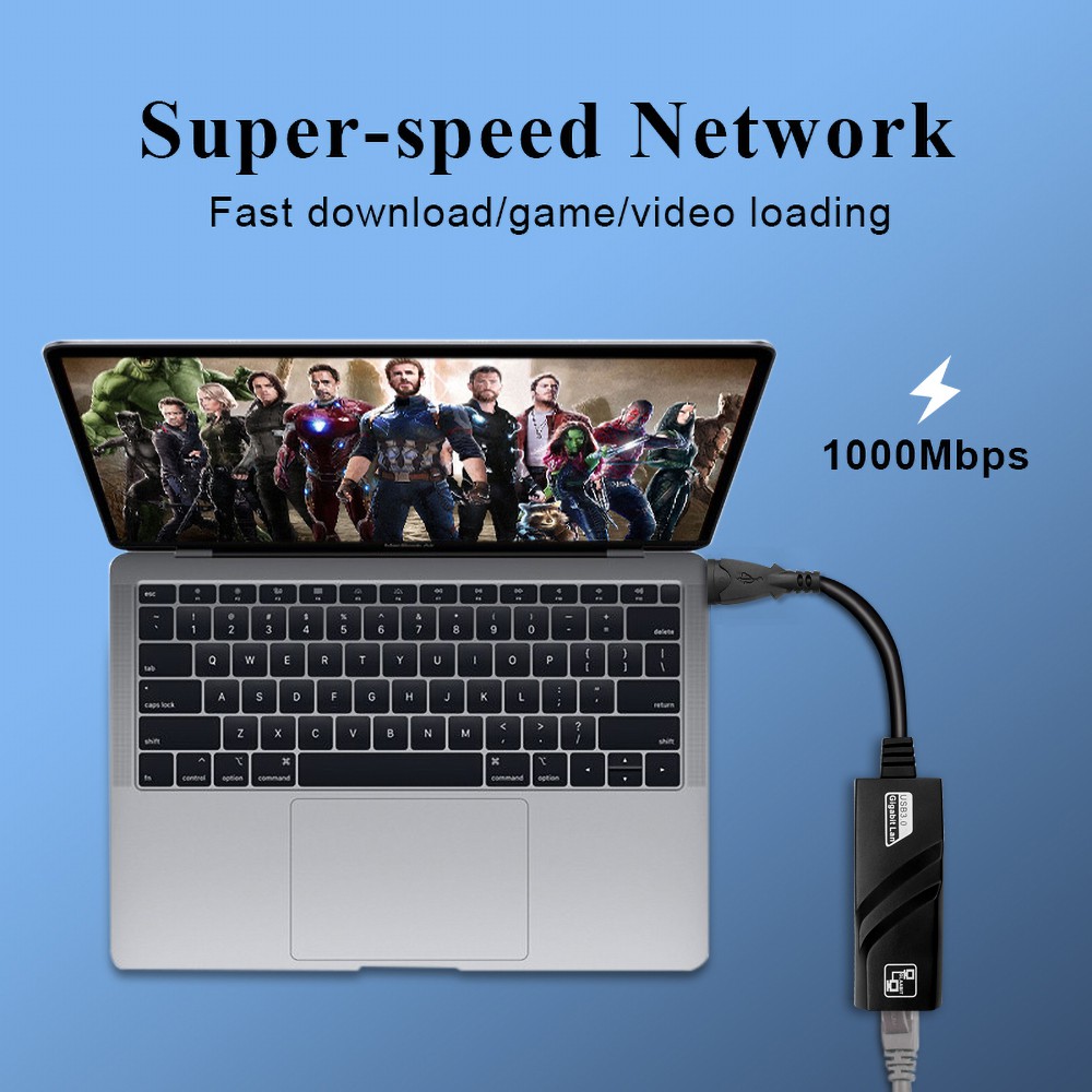 Bộ chuyển đổi USB 3.0 sang Gigabit Ethernet RJ45 LAN