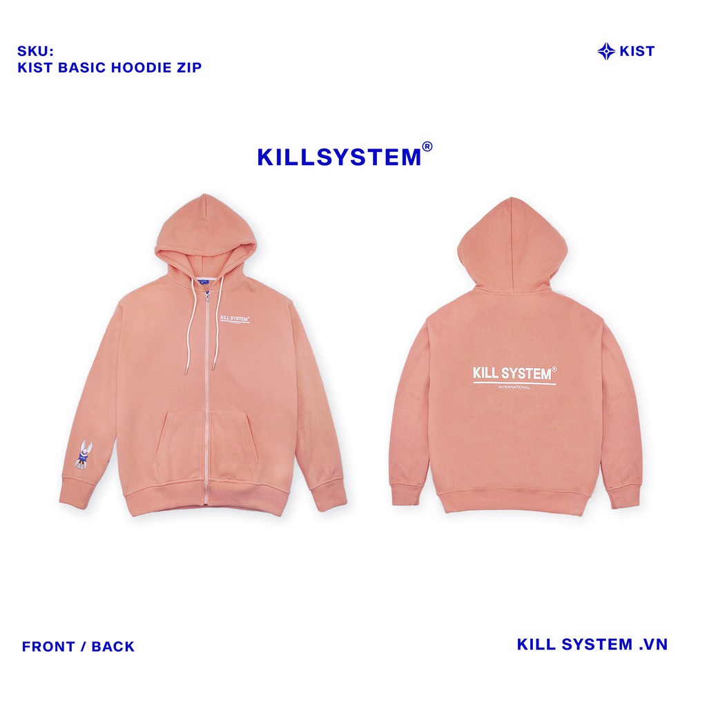 [Mã FAGREEN1505 giảm tới 30K đơn 99K] [KILL SYSTEM] ÁO KHOÁC HOODIE ZIP NHIỀU MÀU | BigBuy360 - bigbuy360.vn