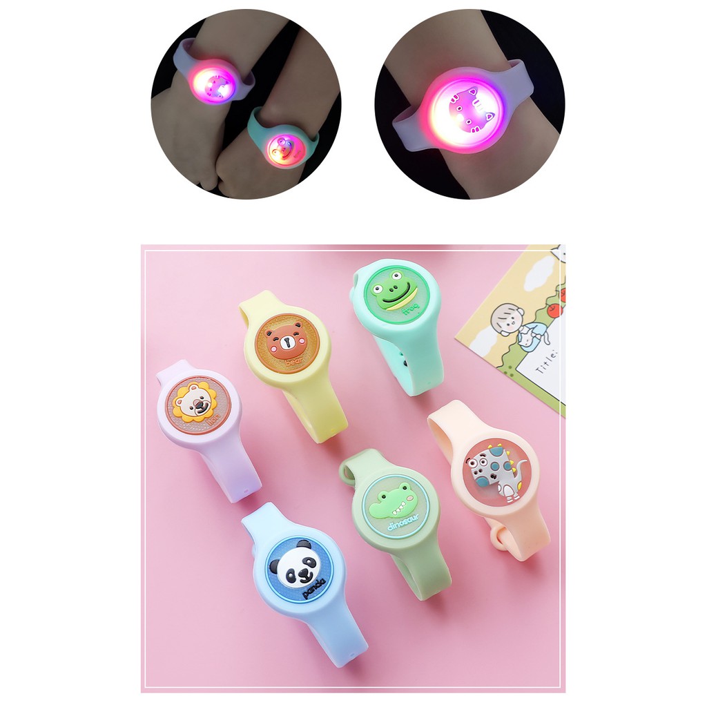 Vòng Tinh Dầu Đuổi Muỗi Có Đèn Phát Sáng Cho Bé; Đồng Hồ Đồ Chơi Đuổi Muỗi