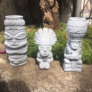 Tượng thần Aztecs trang trí hồ thuỷ sinh, bán cạn, tiểu cảnh