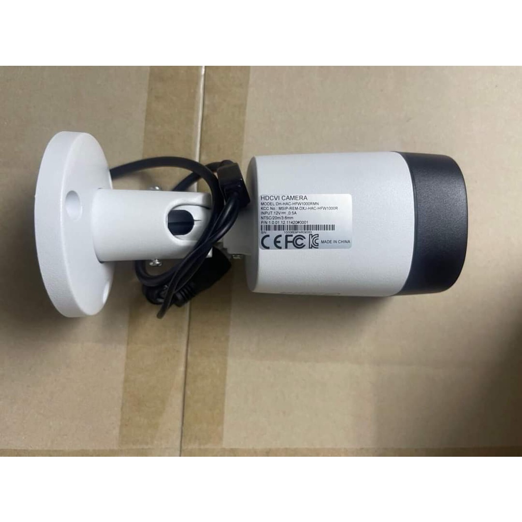 Camera quan sát HDCVI Dahua HAC-HFW1000RMN, Công nghệ hồng ngoại thông minh, Sắc nét, Vỏ kim loại siêu chống nước