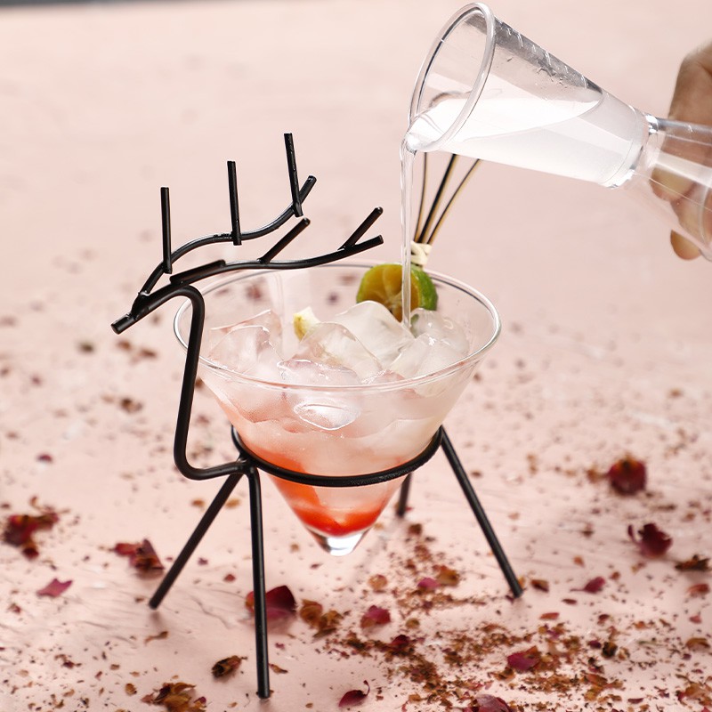 Ly Thủy Tinh Uống Rượu Cocktail Hình Hươu Sáng Tạo