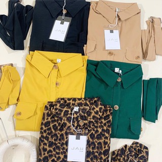 Đầm bầu sơ mi hàng cúc thật KC156 chất lụa hàn châu