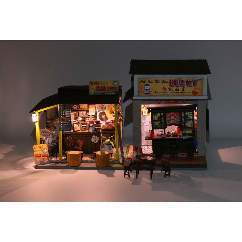 MÔ HÌNH SÀI GÒN THU NHỎ - CÀ PHE ĐÁ - AD07