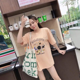 Áo thun Unisex form rộng_Freesize 70kg