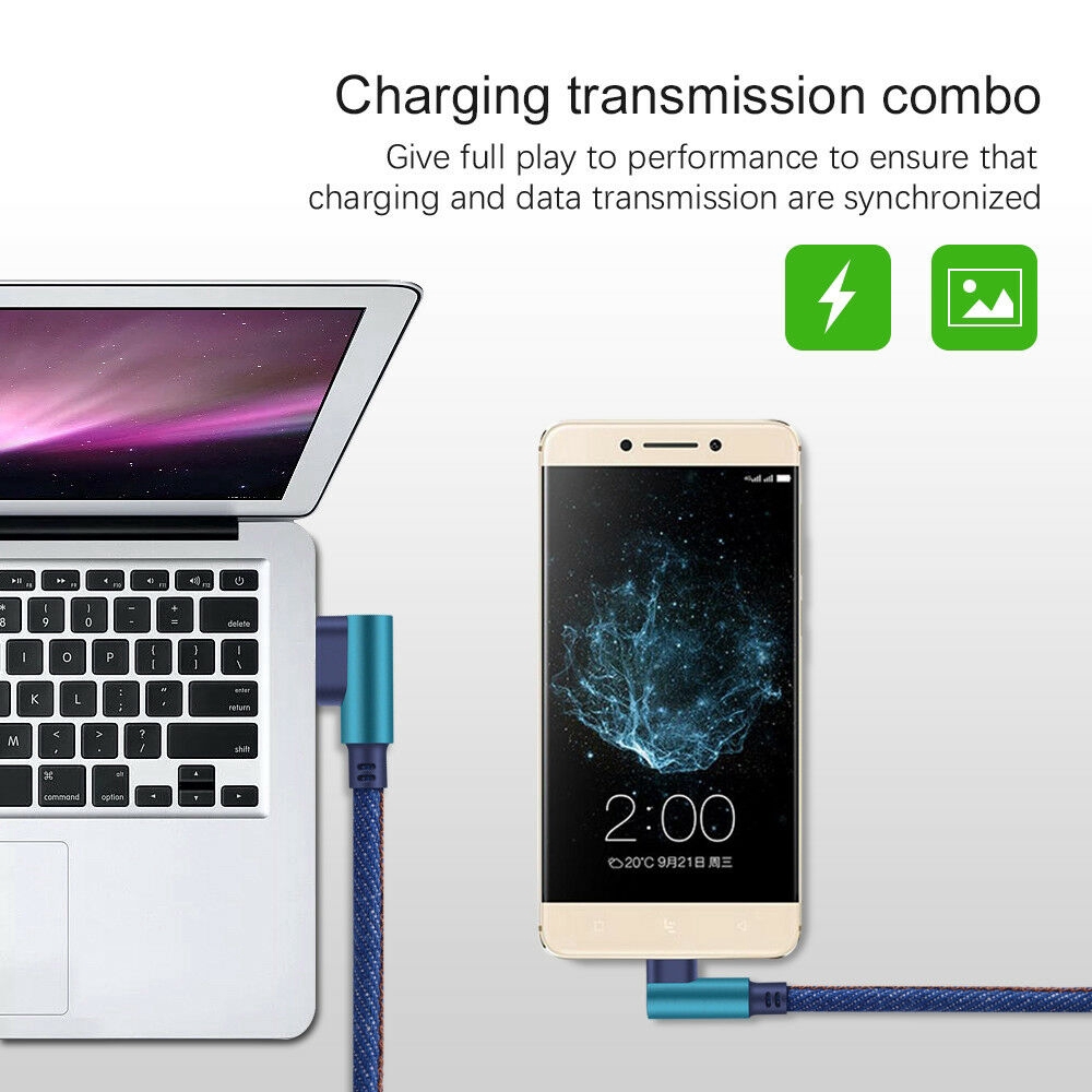Dây cáp sạc &amp; truyền dữ liệu góc 90 độ USB 3.1