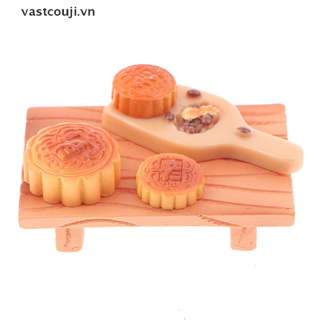 Phụ Kiện Trang Trí Tiểu Cảnh Hình Thỏ Bánh Trung Thu