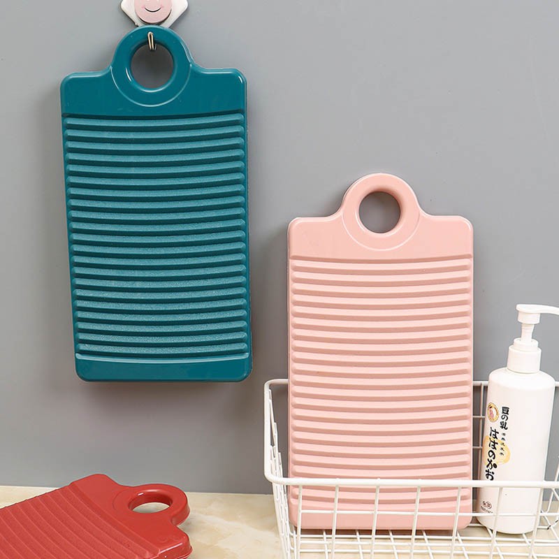 Hoho Hàng Gia Dụng Nhựa Chống Trượt Washboard Mini Nhỏ Washboard Hộ Gia Đình Giặt Tay Washboard Dày Tay Washboard Washboard