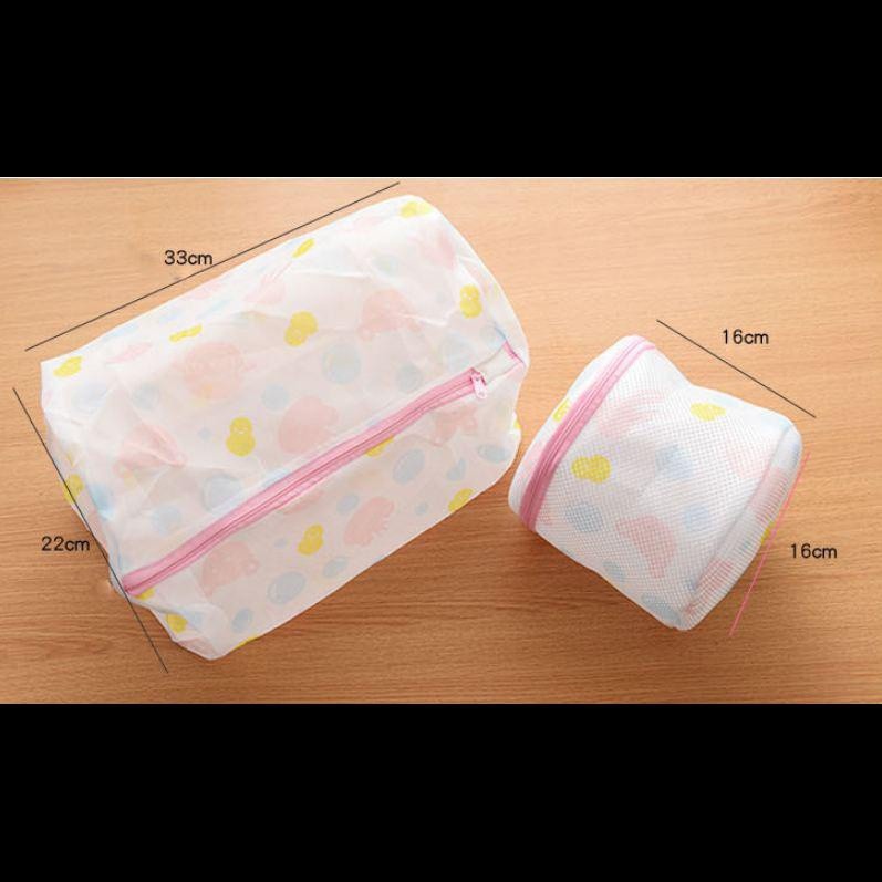 Set 5 túi lưới giặt đồ máy giặt nhiều kích thước họa tiết