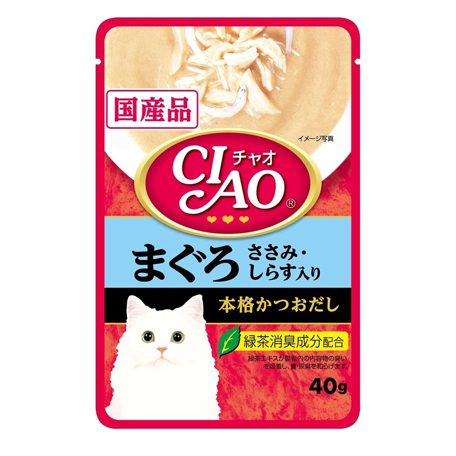 [FREESHIP EXTRA 50K] Pate Mèo Inaba Ciao - Gói lẻ 40g - Hàng Thái Lan - Thức ăn ướt cho Mèo