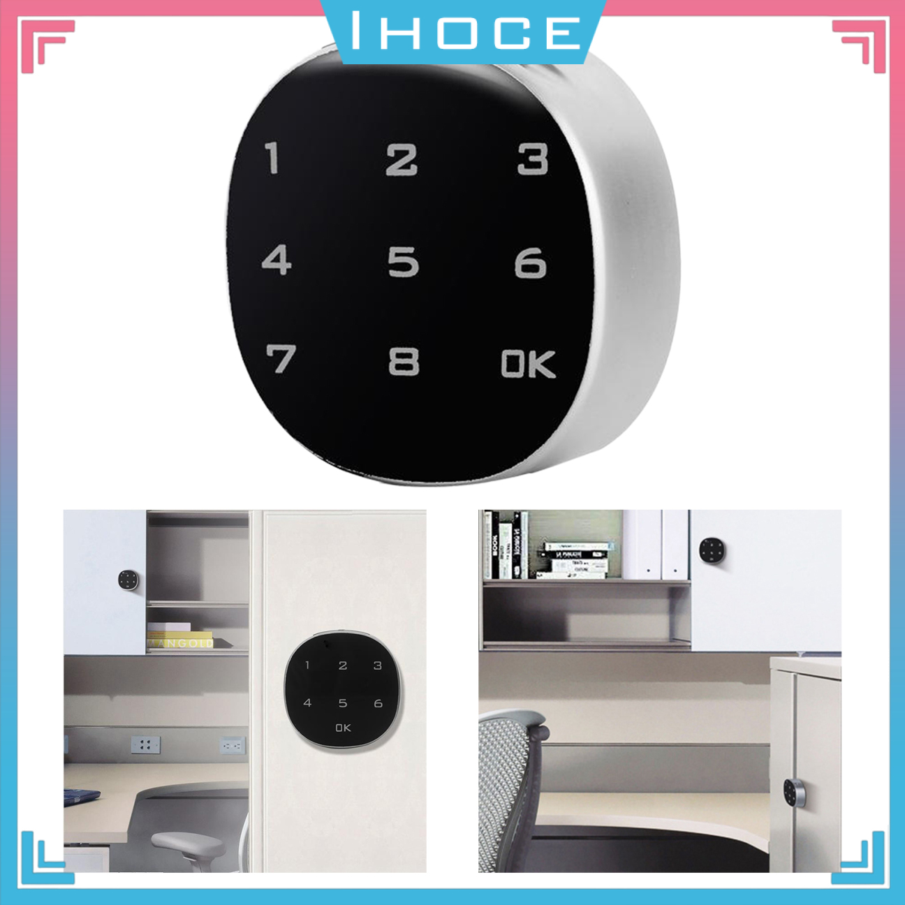 Electronic Smart Lock Password Digital Lock, Easy Install Cabinet Drawer Home Office Gym Cabinet Secure Safety Lock Wardrobe File Mail Box Lock