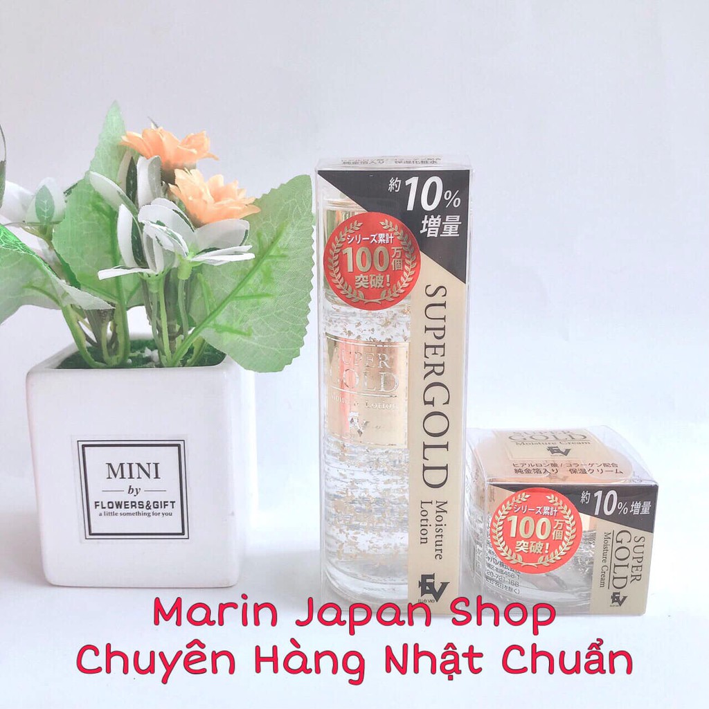 (Sale 90%) Kem Dưỡng và nước hoa hồng Tinh Chất Vàng Gold Blossom (Made in Japan) vàng lá nguyên chấ