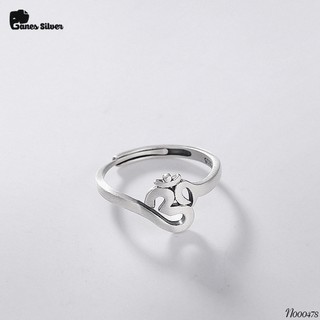 Nhẫn bạc nữ lục tự đại minh chân ngôn bạc thái - ganes silver