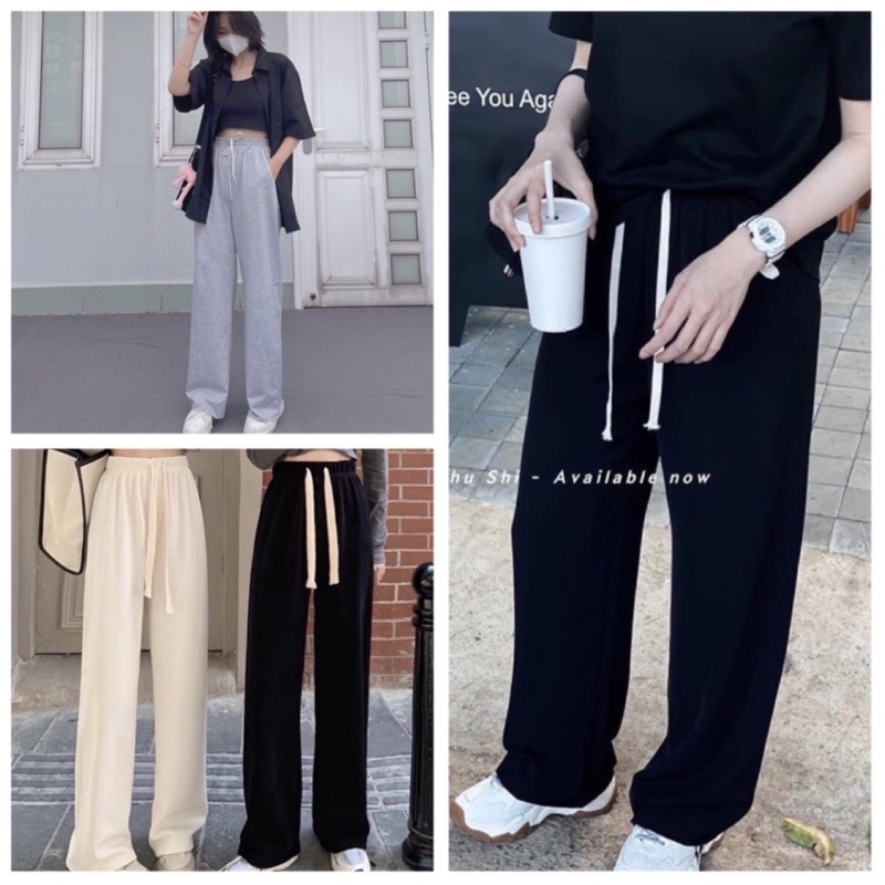 Quần Suông Dây Bản To- Cullotes Dáng Rộng Unisex Dây Nơ To Phong Cách Ullzang Hàn Quốc