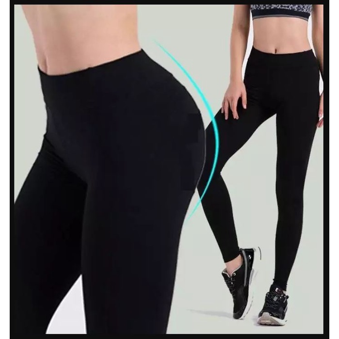Quần legging đùi legging dài nữ cạp chun vải thun dài lửng form ôm chất dày dặn size V3 dưới 100cm | BigBuy360 - bigbuy360.vn