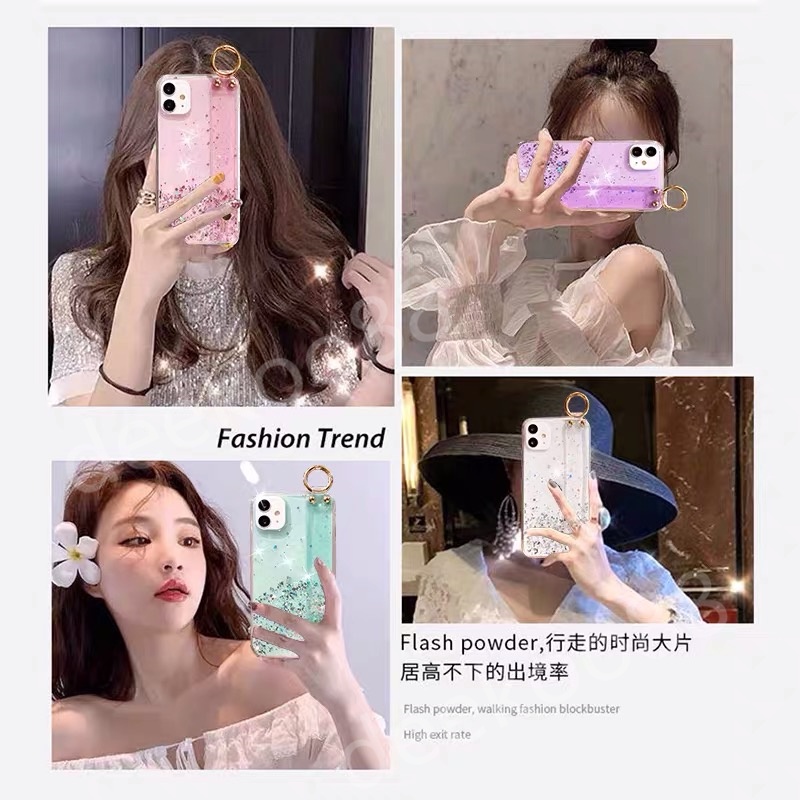 Ốp Điện Thoại TPU Mềm Hình Ngôi Sao Có Dây Đeo Cho OPPO Reno6 Z Reno 6Z 5 5Pro 5F 4 4Pro 4G 5G Reno6 Reno5 F Pro Reno4 Pro