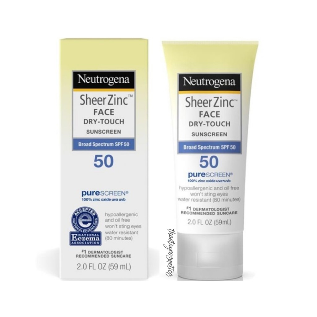 Kem chống nắng vật lý Neutrogena Sheer Zinc Dry Touch SPF 30 - SPF 50