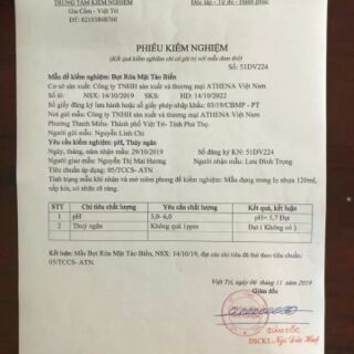Sữa Rửa Mặt Tảo Biển Athena