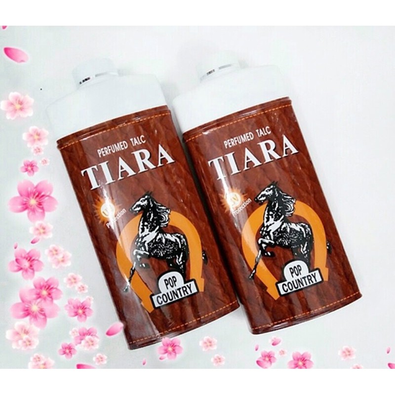 Phấn thơm Tiara Pop Country UV Protection Perfumed Talc 90g, phấm rôm Thái La