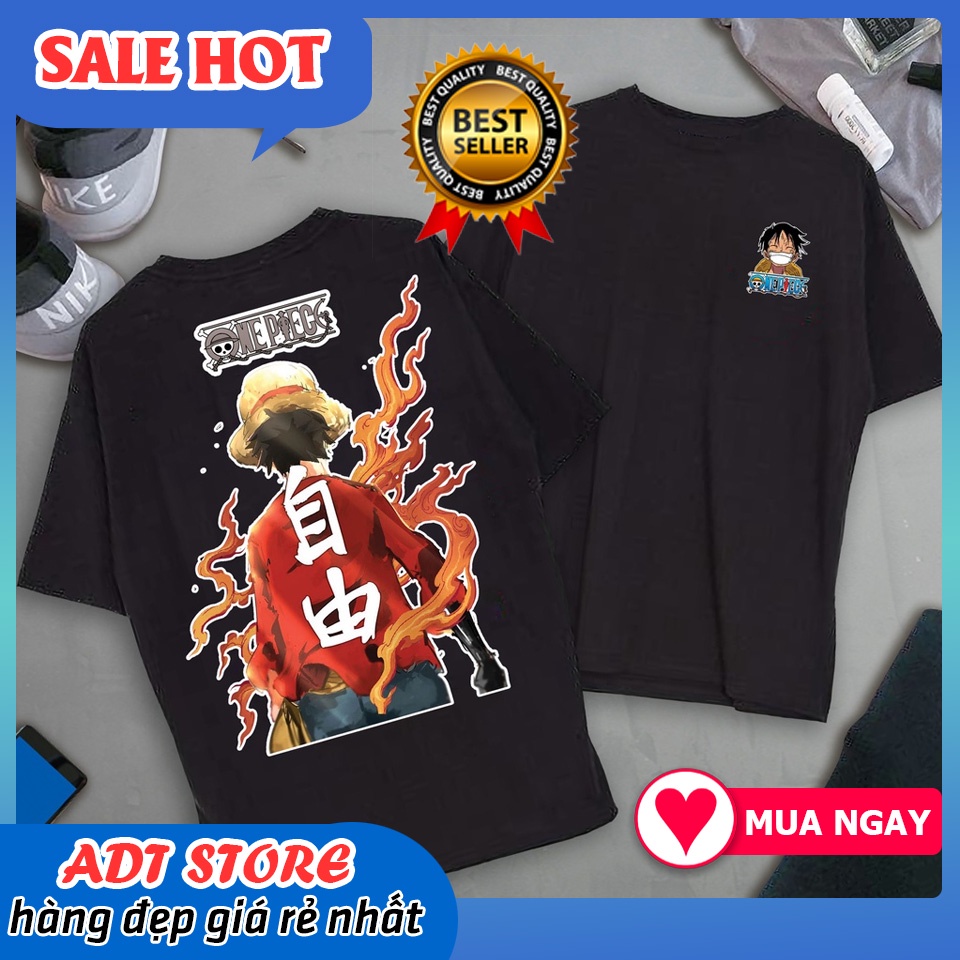 BÁN CHẠY 💥 BST Áo thun Anime Luffy One Piece - Kimetsu No Yaiba unisex hàng đẹp giá rẻ ❤🎁