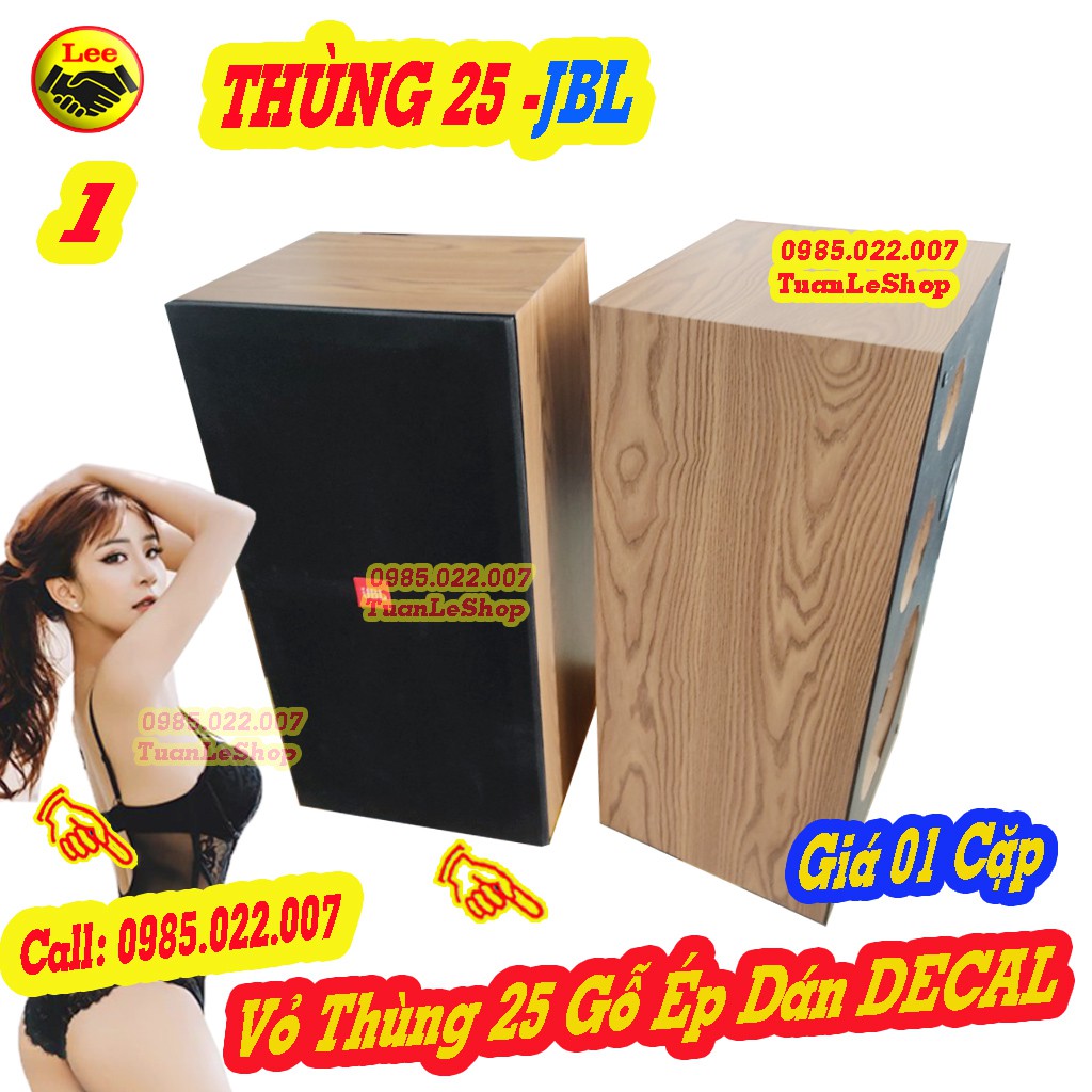 VỎ THÙNG 25 J B L 3 ĐƯỜNG TIẾNG – GIÁ 02 THÙNG LẮP CHO 1 BASS+1MID+1TREBLE