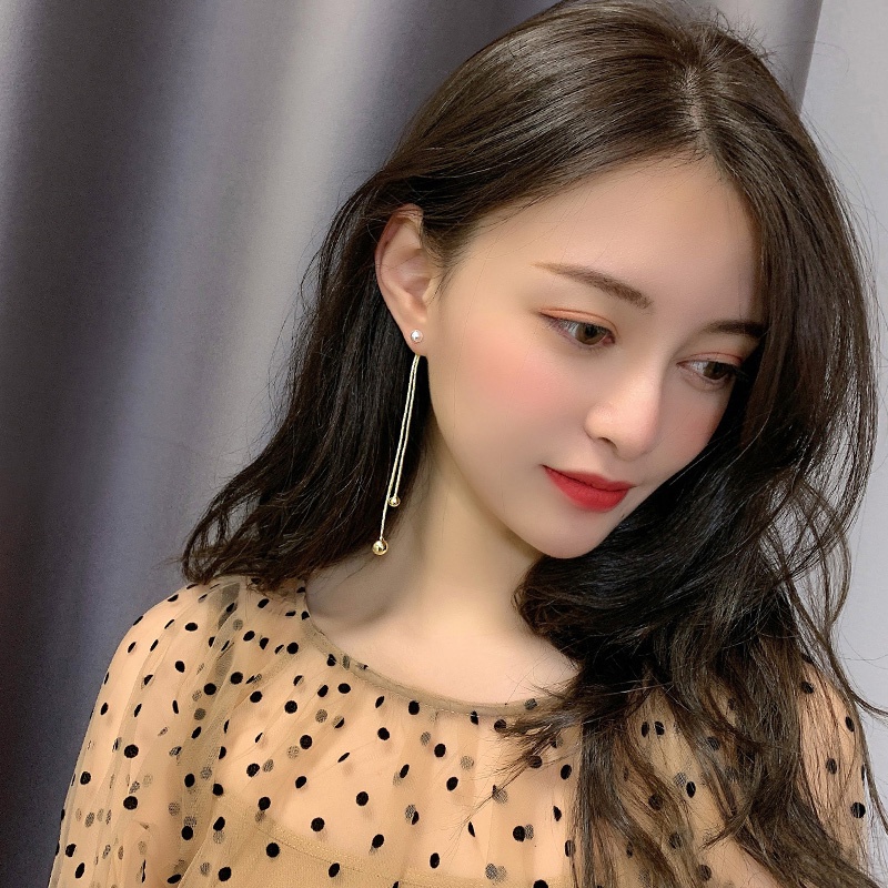 Khuyên tai tua rua phong cách hàn quốc thanh lịch cho nữ