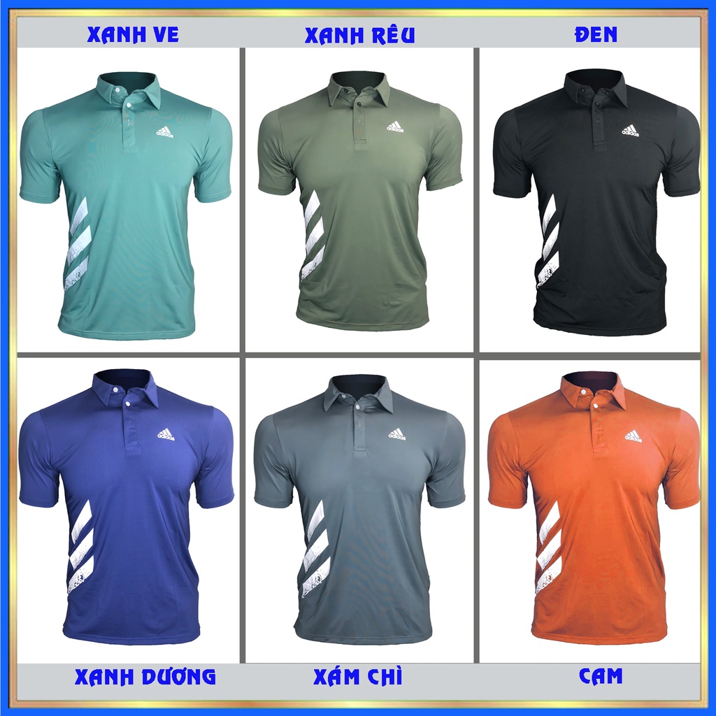 Áo thun nam có cổ poloman thể thao adidas, áo phông nam có cổ đẹp cao cấp polo thời trang