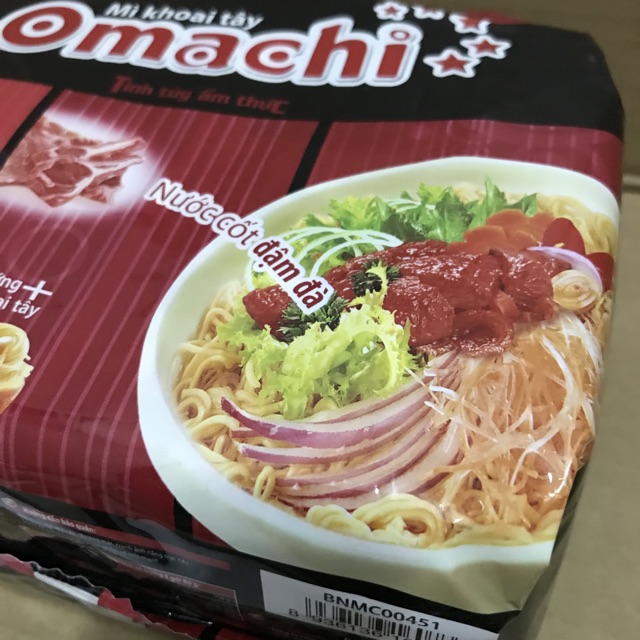 Lốc 5 Gói Mỳ Omachi Xốt Bò Hầm 80g