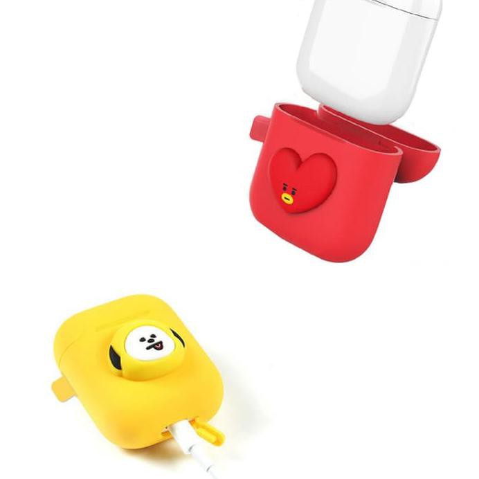 Vỏ Bảo Vệ Hộp Sạc Tai Nghe Airpods Ms6188 Hình Bt21 Xinh Xắn