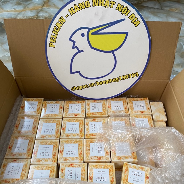 Xà bông dầu dừa rửa mặt chuyên se khít lỗ chân lông VCO Cocolarme siêu dịu nhẹ 85g - hàng nhật nội địa