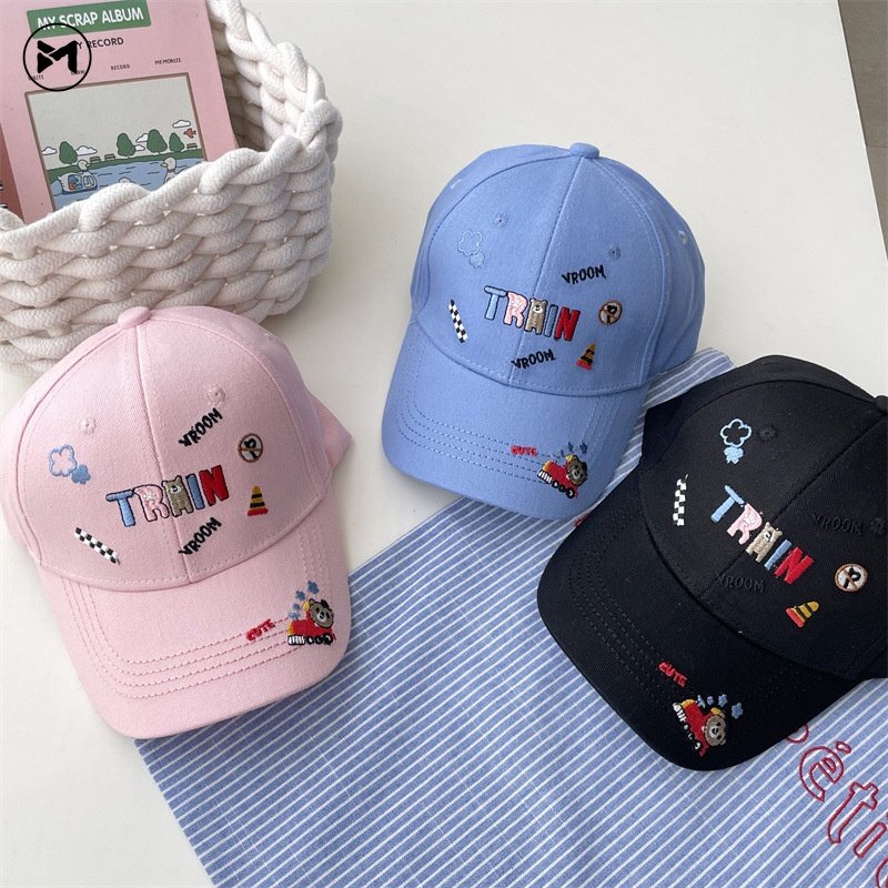 Mũ Lưỡi Trai Thêu Chữ Tiếng Anh Thời Trang Cá Tính Dành Cho Bé 2-6 Tuổi