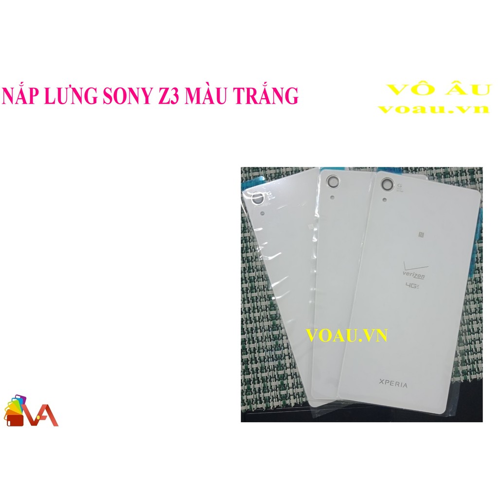 NẮP LƯNG SONY Z3 MÀU TRẮNG [chính hãng]