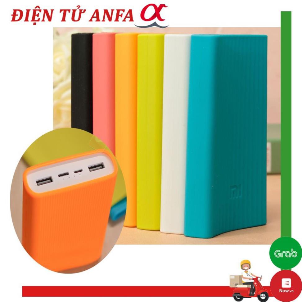 Bao ốp silicon dành cho Pin sạc dự phòng ôm chặt lấy thân pin 10000mAh/20000mAh Gen 3, Full màu /uy tín