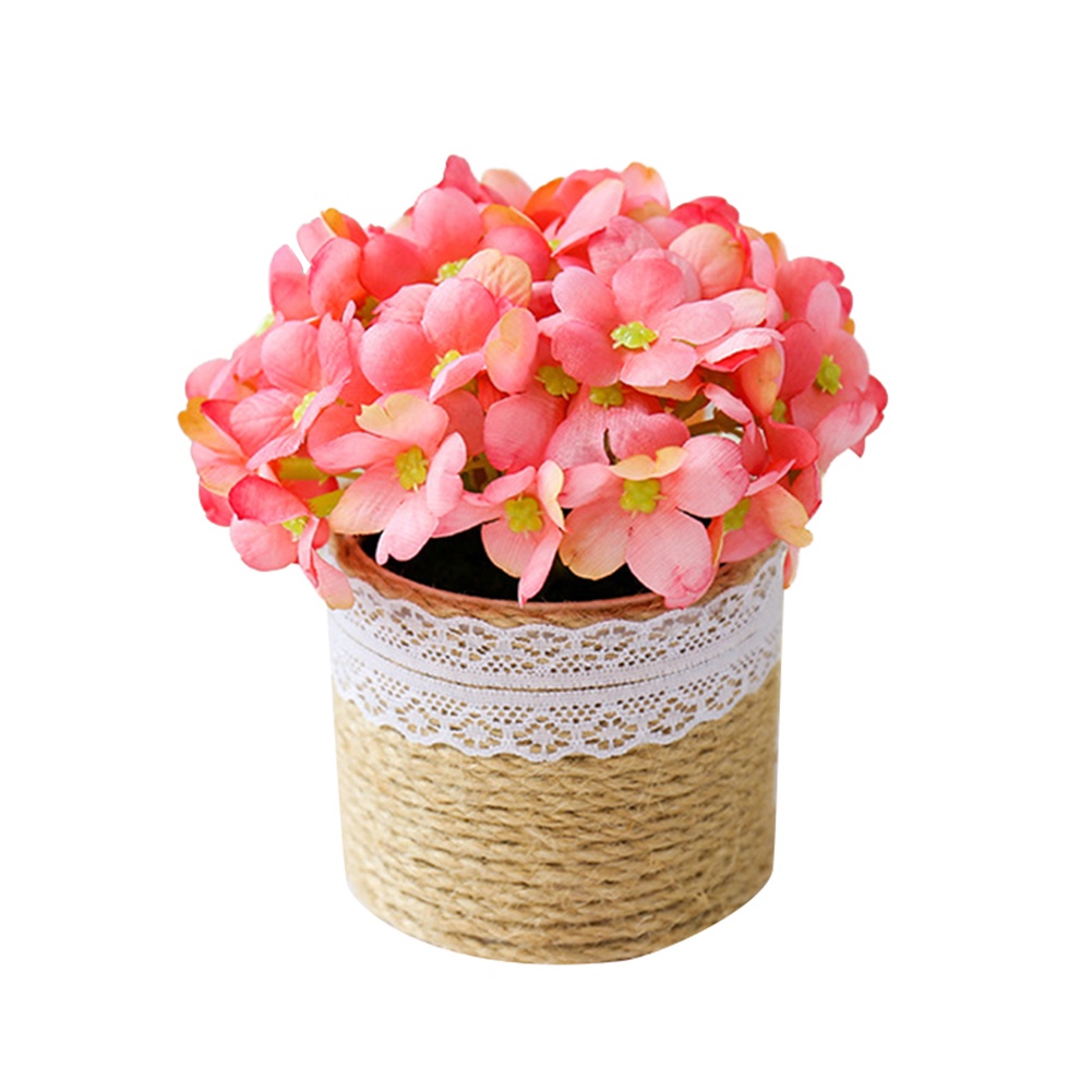 Chậu hoa bonsai nhân tạo trang trí thủ công cho bàn làm việc / tiệc cưới