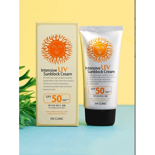 Kem chống nắng hoàn hảo 3W CLINIC Intensive UV Sunblock CreamSPF 50+++