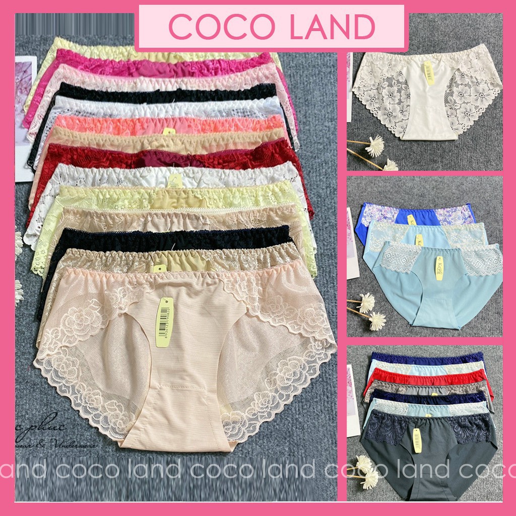 Quần Lót Nữ Ren cao cấp kháng khuẩn sexy gợi cảm ôm dáng không tạo hằn -Quần Lót Cotton Không Đường Chỉ Chống Vi Khuẩn