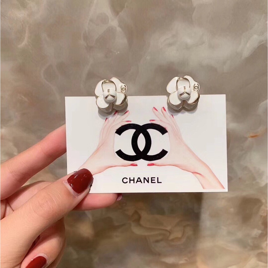 Khuyên Tai Mạ Bạc 925 Hình Bông Hoa Đính Đá Thời Trang